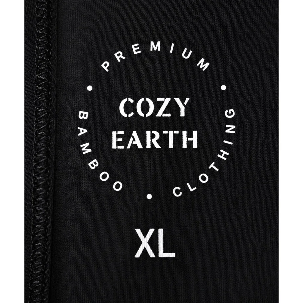 Cozy Earth Women's Extra Large Black Bamboo Pajama Set Quiet Luxury Lounge